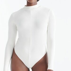 Knix Papaya Mock Neck Bodysuit Cream/Cloud Size XXL